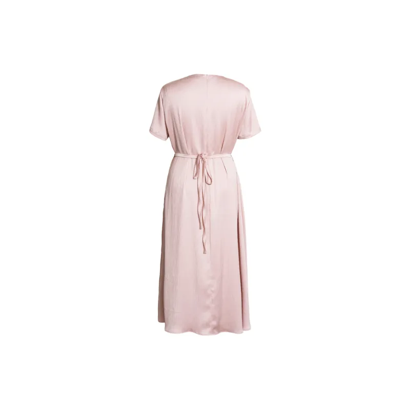 ROEYSHOUSE Short Sleeved Dresses Women's Light Pink-1