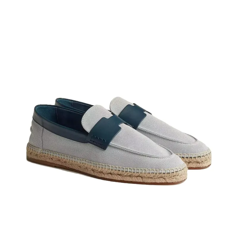 HERMES Trip Espadrilles Men's Gray-2