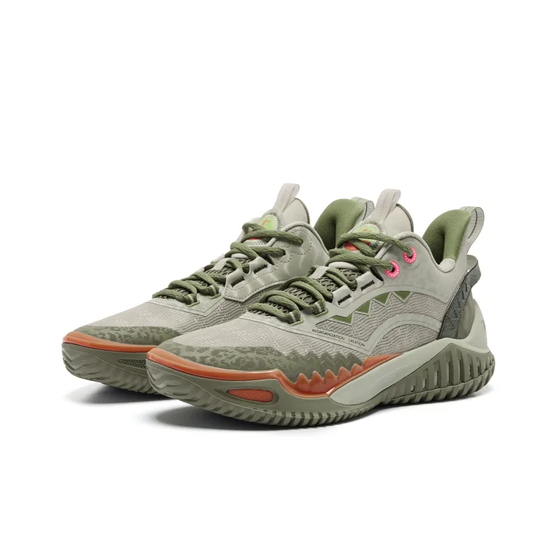 QIAODAN Blast 2.0 Basketball Shoes Men Low Top Mist Green Misty Pool Color-2