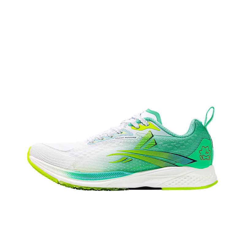 Volanti 911 Dream Lightning Cushioning And Breathable Low Top Running Shoes Unisex White Green-0