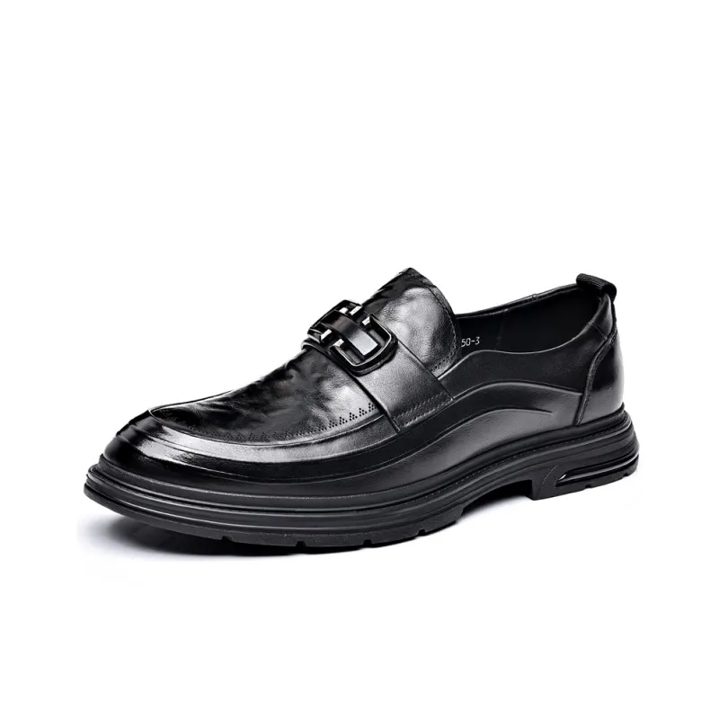 Help Dress Shoes Men Mid Top Black, Brown-1
