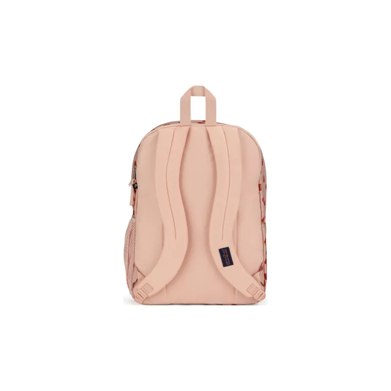 JanSport Recycled Polyester Backpack Large Size Women's Pink Strawberry-2