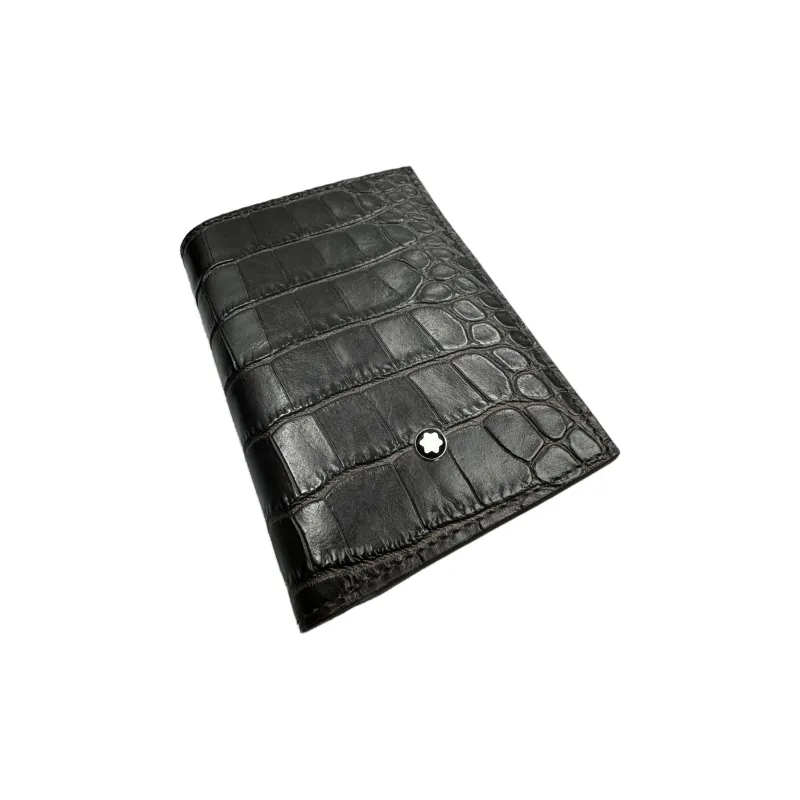 MONTBLANC Cow Leather Business Card Holder Card Case Unisex Black-2