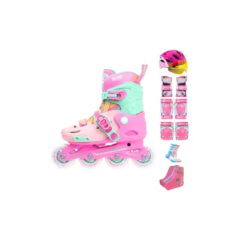 SKATING START Inline Skates Roller Skates Training Recommendation Kids' Four Sizes Adjustable
