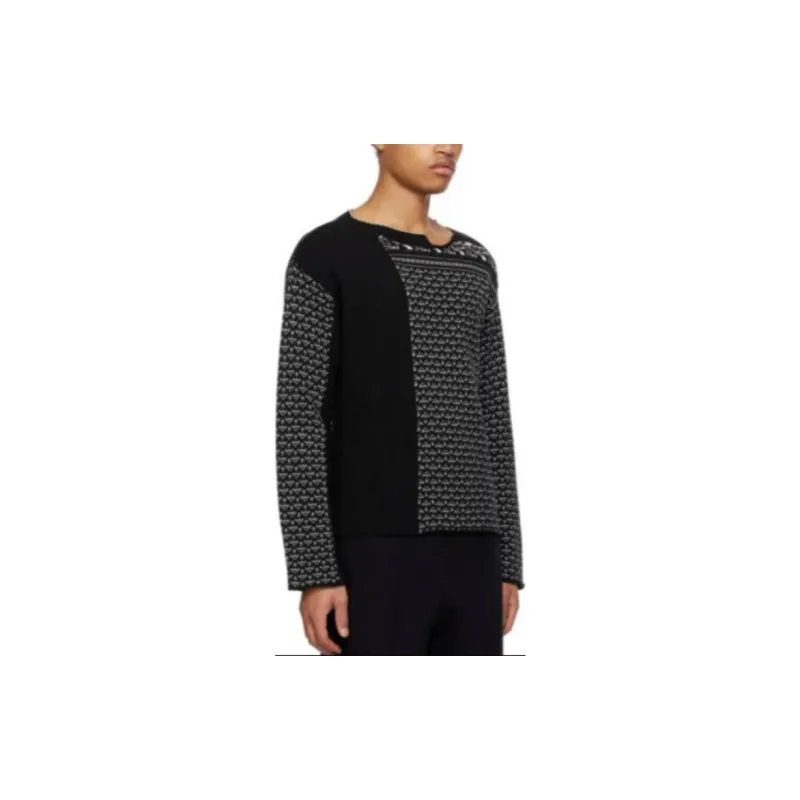 MM6 Maison Margiela SS24 Sweater Men's Black White-2