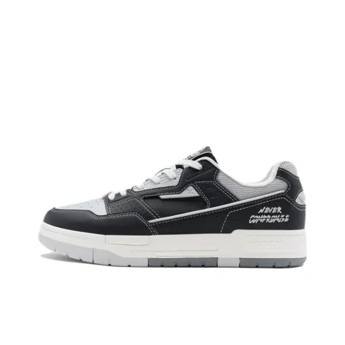 XTEP New Dawn Lightweight Low Top Skateboard Shoes Men's Black Gray