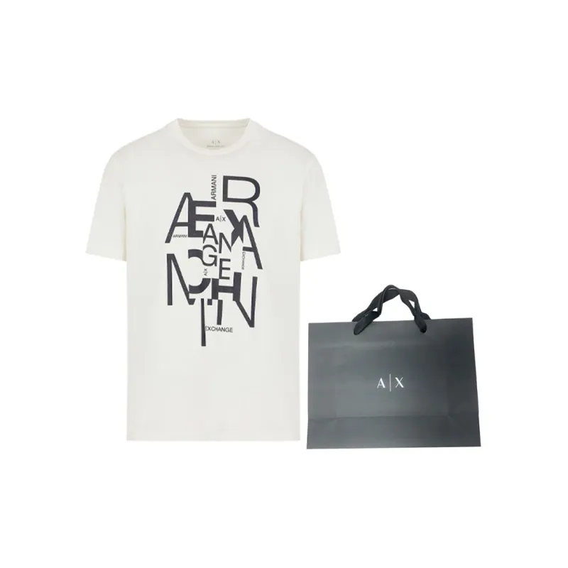 ARMANI EXCHANGE Regular T Shirt Men's White-1
