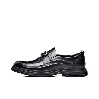 Help Dress Shoes Men Mid Top Black, Brown