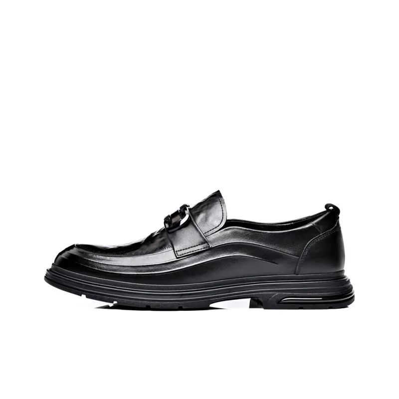 Help Dress Shoes Men Mid Top Black, Brown-0