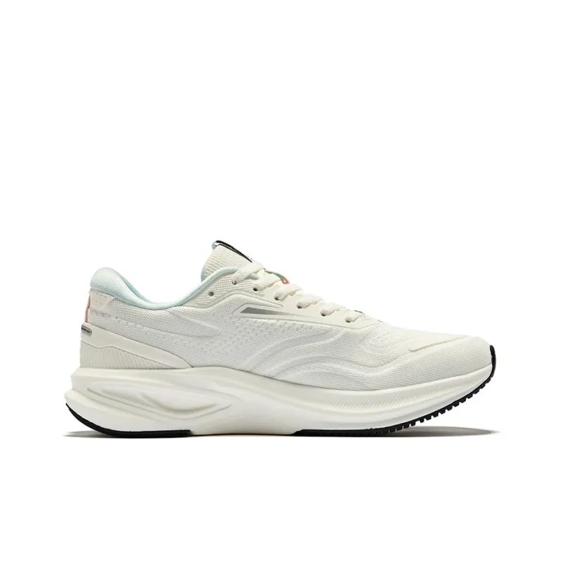 Erke Cushioning Wear Resistant Low Top Running Shoes Women's Microcrystal White Tranquil Blue-1