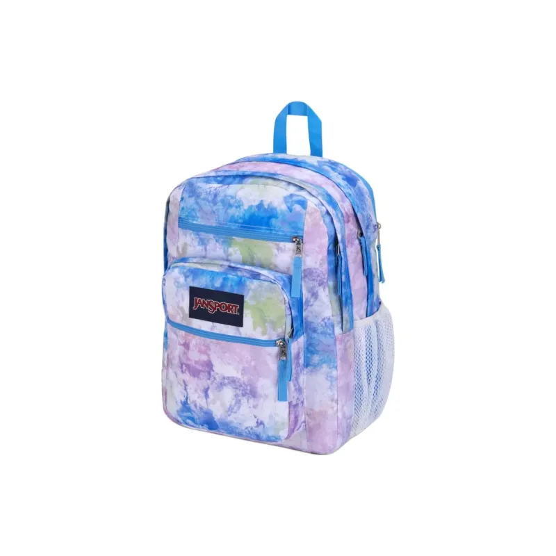 JanSport Polyester Backpack Large Size Unisex Blue Purple-3