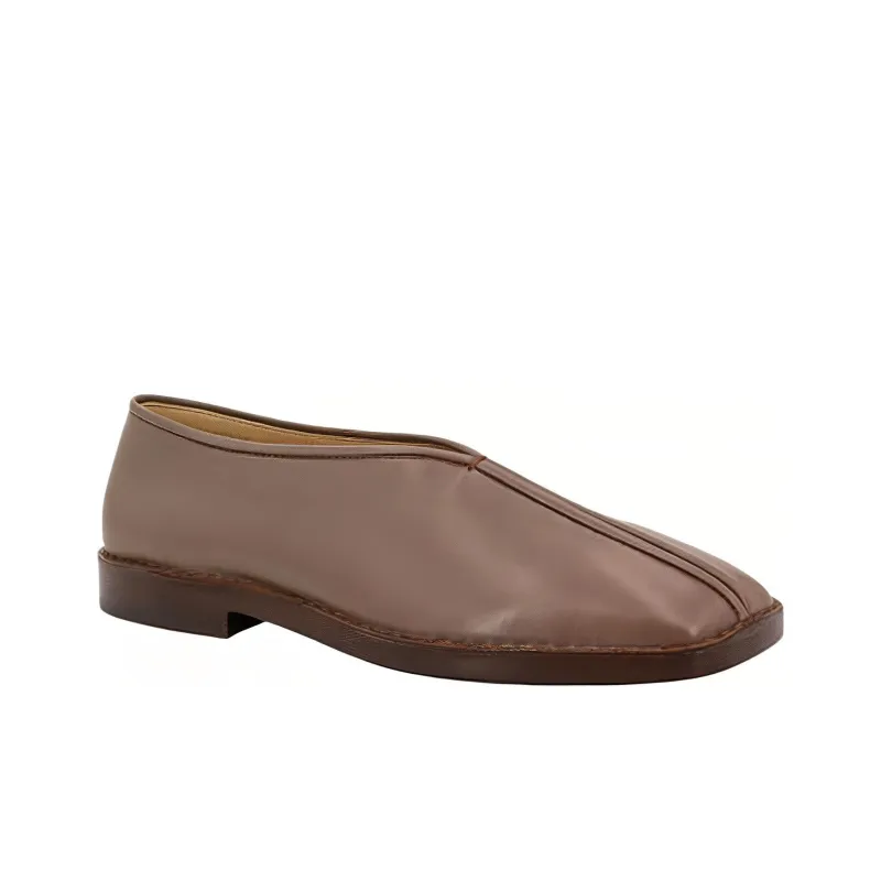 Lemaire Piped detail Square toe Loafers-3