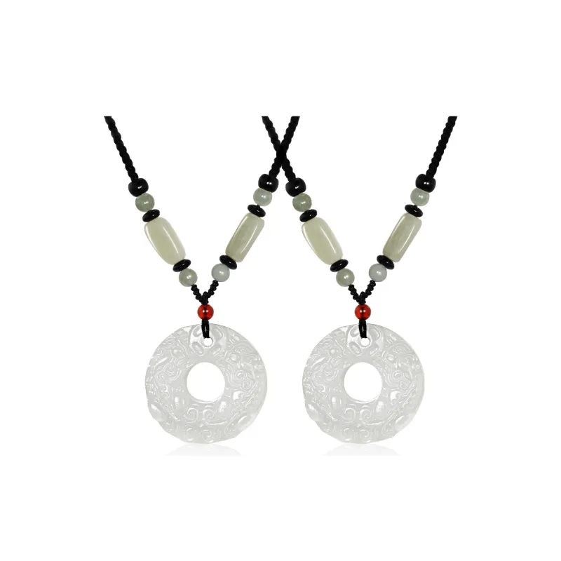 Emerald Dynasty Chalcedony Necklaces Unisex-7