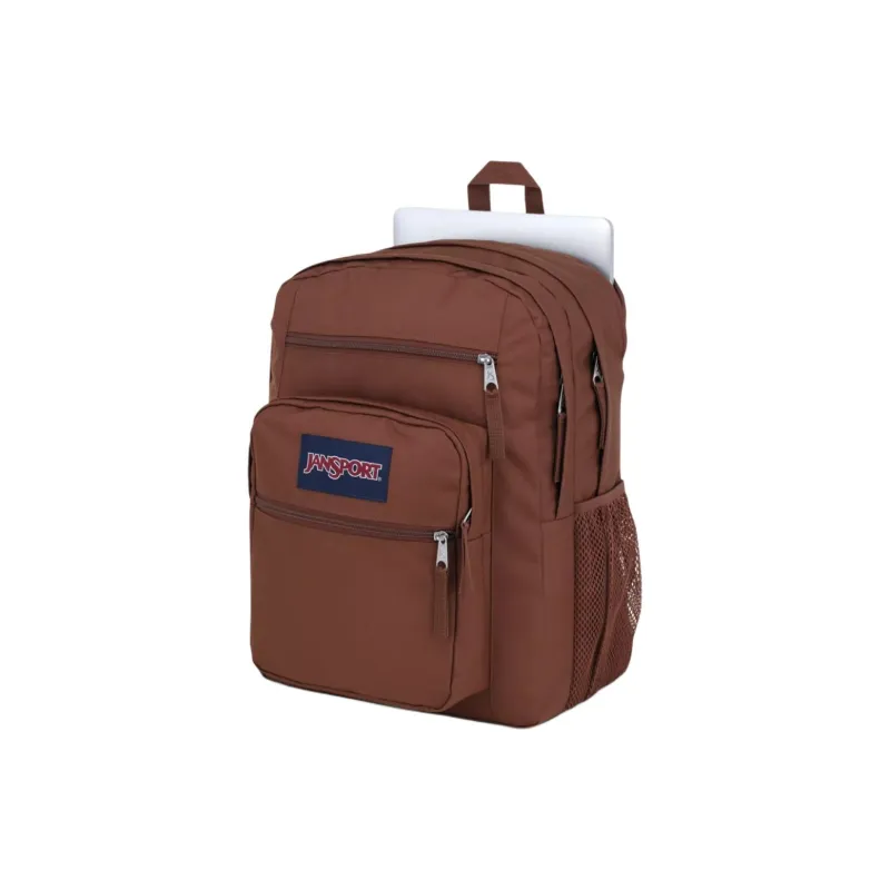 JanSport Polyester Backpack Large Size Unisex Dark Brown-2