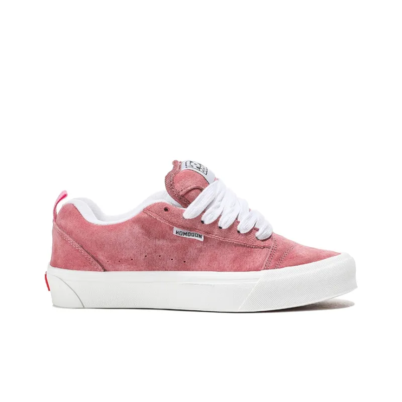 HOMDOON Coverage Low Top Skateboard Shoes Puffy Shoes Unisex Light Pink-1