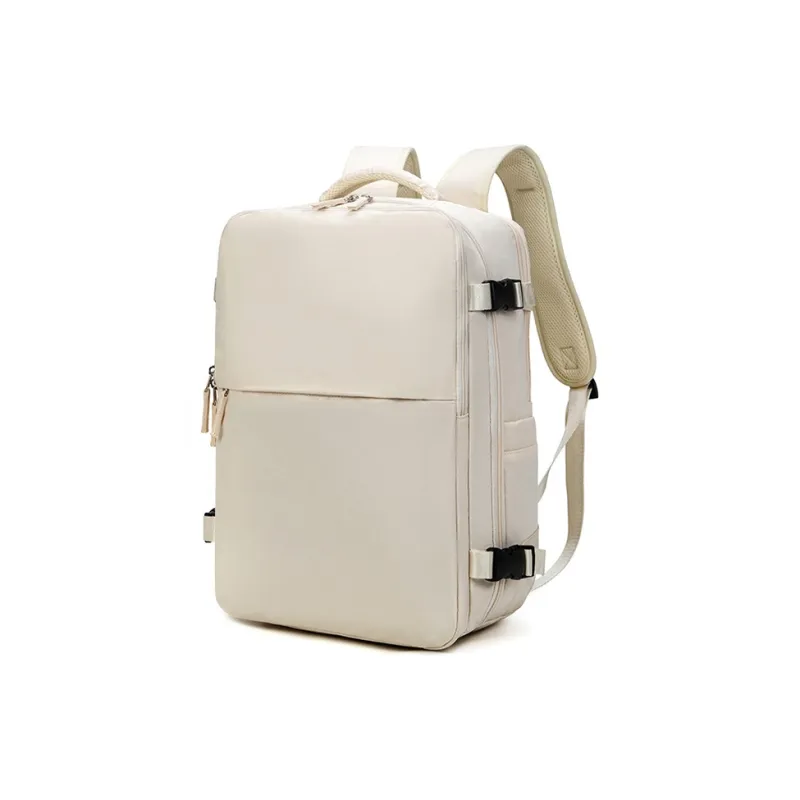 TTaG．baG Oxford Backpack Women's Purple/Beige Yellow/Ecru/Light Gray/Black-3