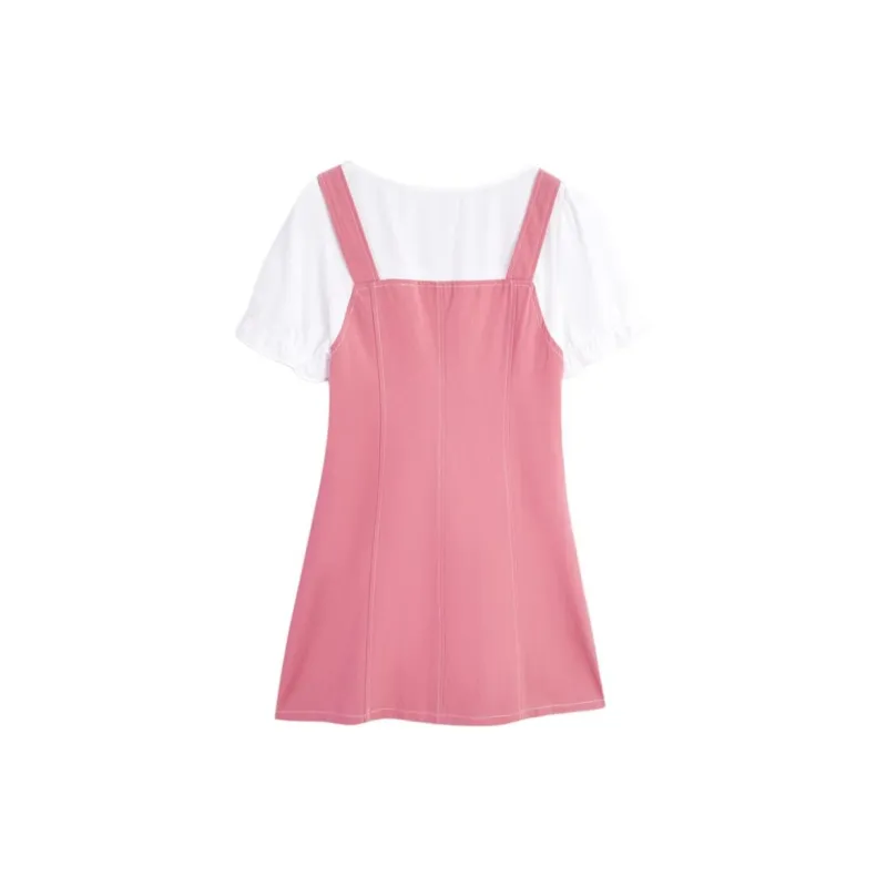 Love To Serve Short Sleeved Dress Women's Pink-1