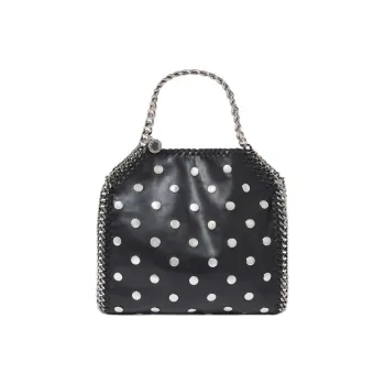 Stella McCartney Polyester With Polyurethane Shoulder Bag Crossbody Bag Handbag Mini Unisex Pitch Black