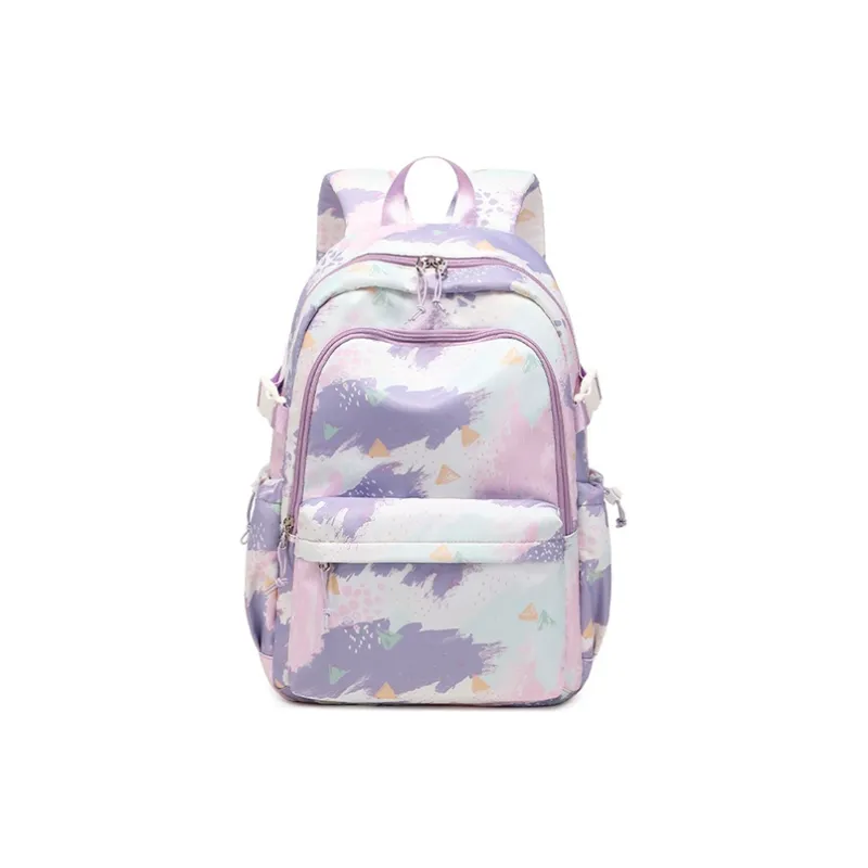 TTaG．baG Polyester Backpack Women's Blue/Pink-5