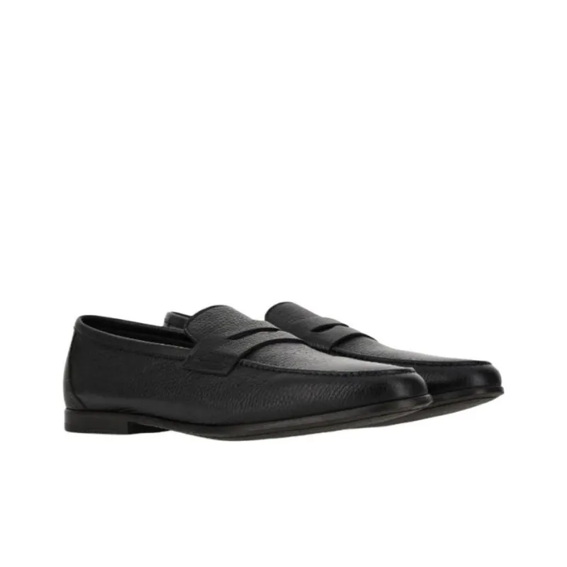 Canali Loafers Men Black-2