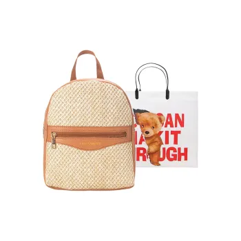 Worm's Home PU Backpack Regular Women's White/Black/Khaki/Pink/Brown
