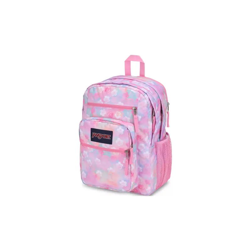 JanSport Recycled Polyester Backpack Large Size Women's Neon Baby's Breath Pink-1