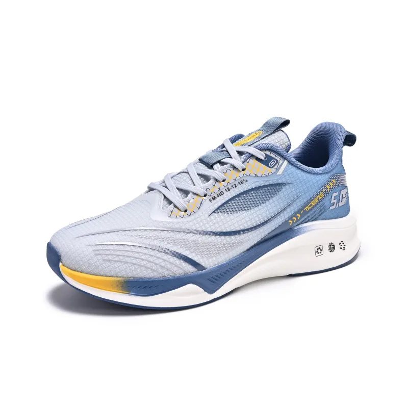 HERR TIGER Cushioning Anti-Slip And Wear-Resistant Breathable Rebound Low-Top Running Shoes Men's Cut-Out White Orange-34