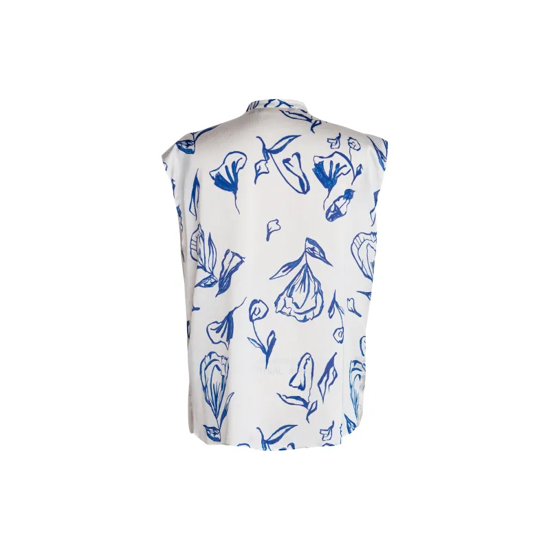 ROEYSHOUSE Shirt Women's Blue White-1