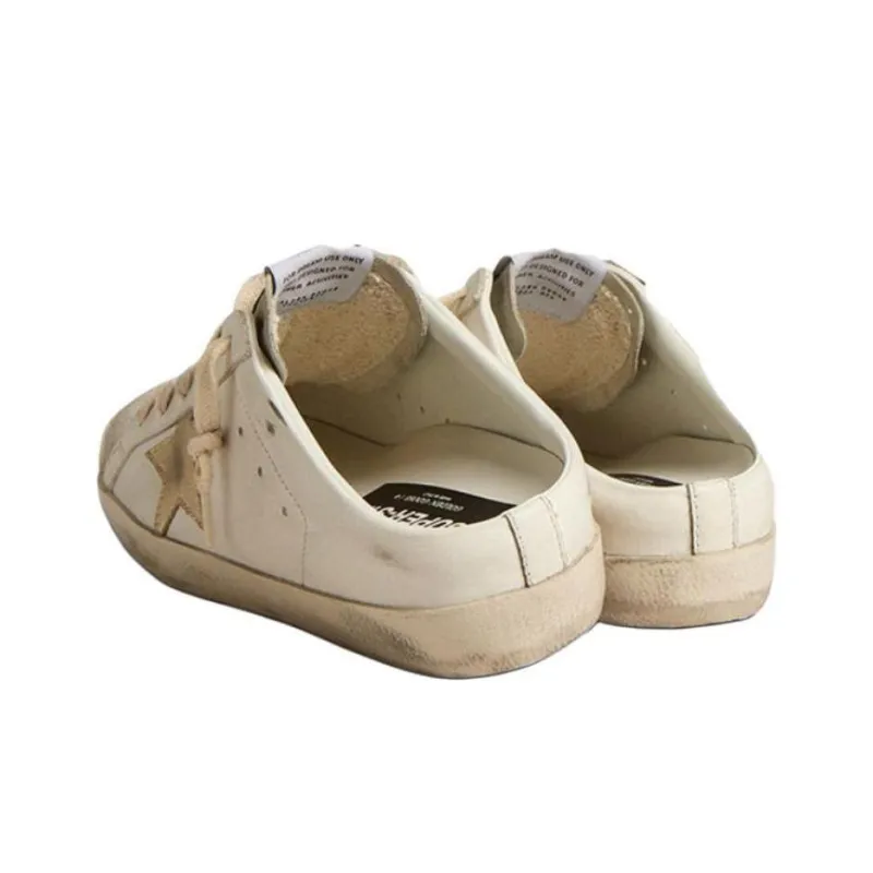 Golden Goose Super Star Sabot Closed Toe Slippers Women's White-3
