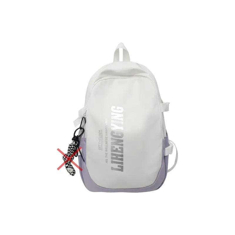 Moonshine Nylon Backpack Large Size Unisex Black/Gray-6