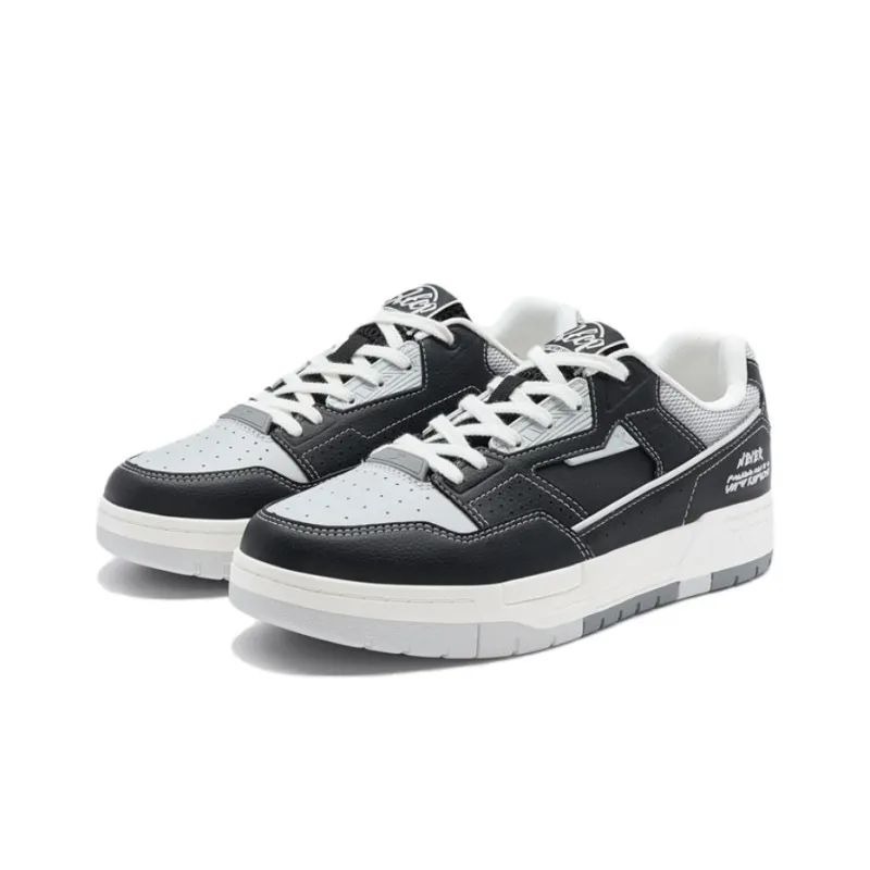 XTEP New Dawn Lightweight Low Top Skateboard Shoes Men's Black Gray-2