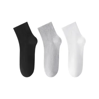 H YXIANG Mid Calf Socks Men's 3 Pack