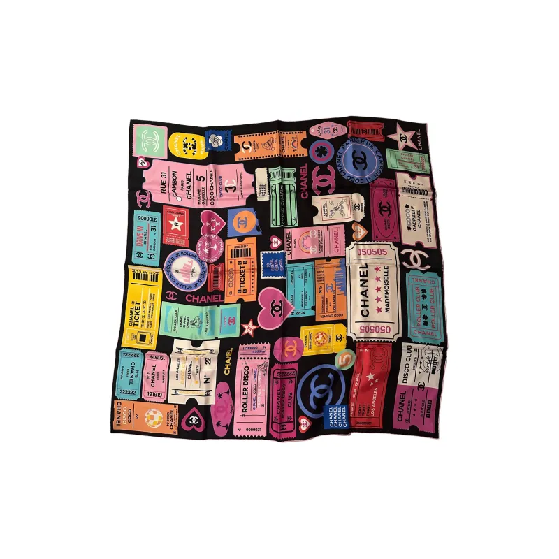 CHANEL Silk Scarves Women's Multicolor-1