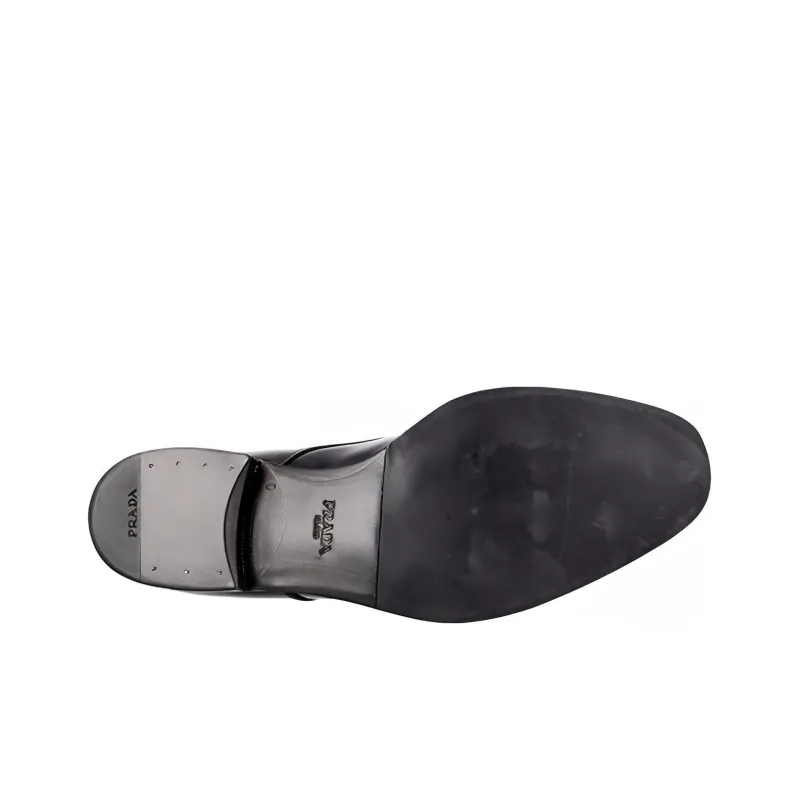 PRADA Dress Shoes Men Low-Top Brown-4