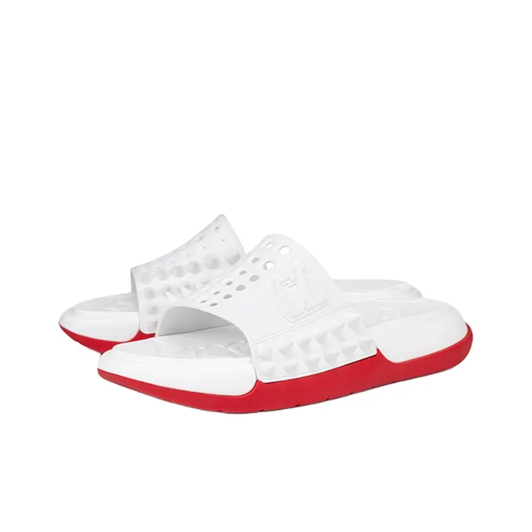 CL LUBOTING Slide Slippers Men's White-2
