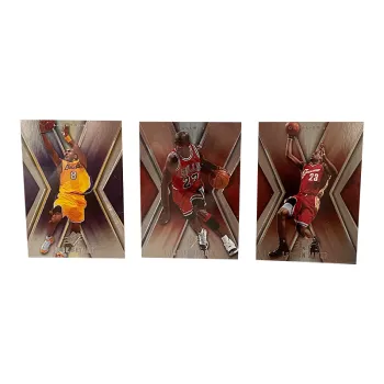 UPPER DECK Jordan/Kobe/James Upper Deck Three Gods Player Card Three-Panel Card Brick Player Card Sports Cards 3 Pieces