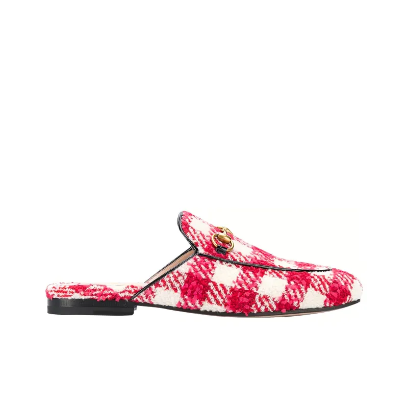 GUCCI Closed Toe Slippers Women's Red-1