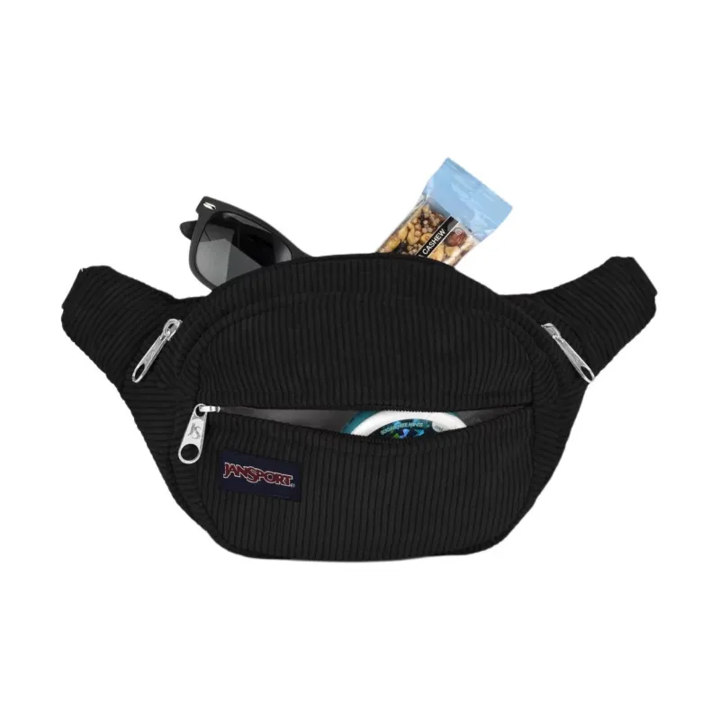 JanSport Recycled Polyester Fanny Pack Unisex Black-3