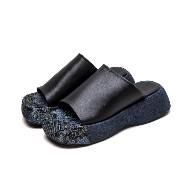 Jay Slide Slippers Women's Coffee/Khaki/Black-10