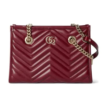 GUCCI GG Marmont Leather Tote Bag Shopping Bag Portable Crossbody Bag Shoulder Bag Women's Red