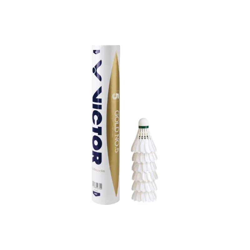 VICTOR Duck Feather Shuttlecock 12 Pack Water Duck Feather Shuttlecocks-2