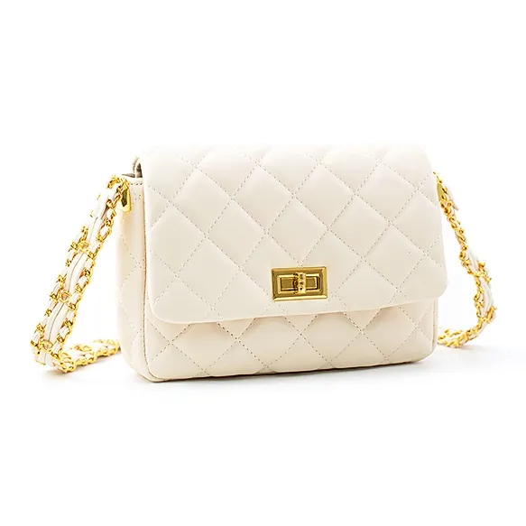 Vigno Synthetic Leather Shoulder Bag Crossbody Bag Regular Women's Black/White-7