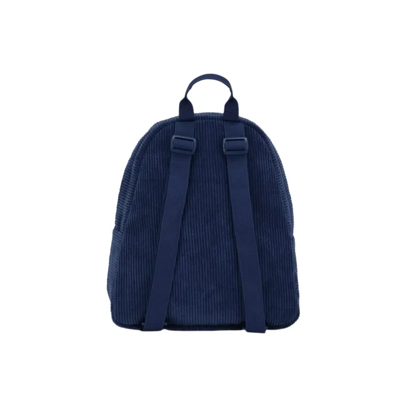 JanSport Recyclable Polyester Backpack Mini Unisex Marine Blue Corduroy Color-3