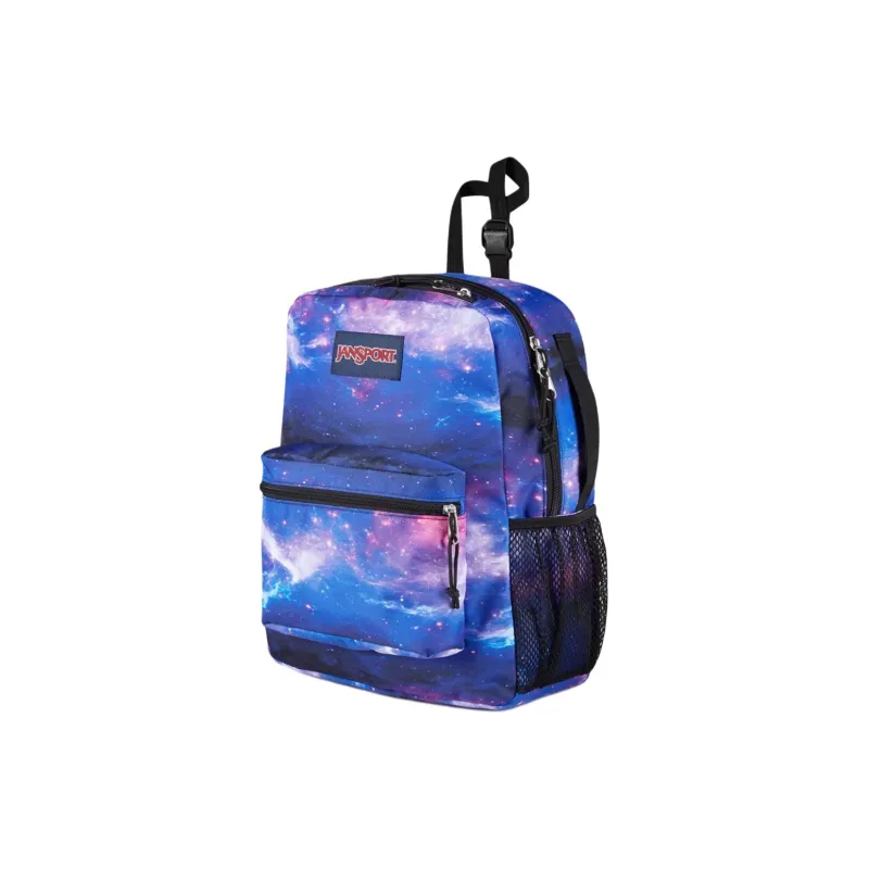 JanSport Polyester Backpack Unisex Blue Purple-1
