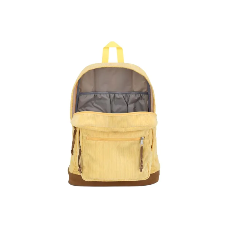 JanSport Cordura Fabric Bonded Suede Backpack Unisex Sun Flash Color-3