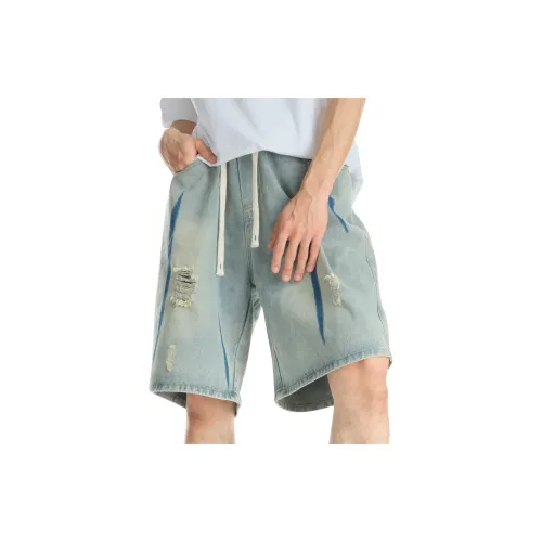 IGOI Denim Shorts Unisex Vintage Blue