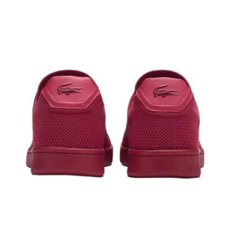 LACOSTE Low Top Skateboard Shoes Men's Rose Red-3