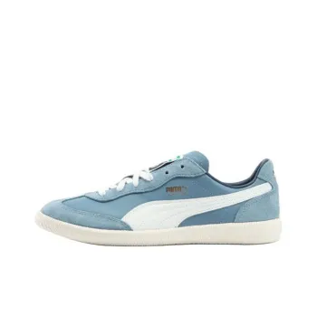 PUMA Liga Anti Slip And Wear Resistant Lightweight Low Top Skateboard Shoes Unisex Blue White