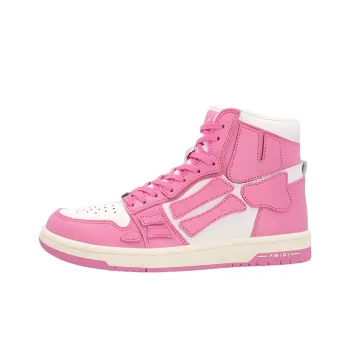 AMIRI Skel Top Hi High Top Stylish Skateboarding Shoes Women's Pink White