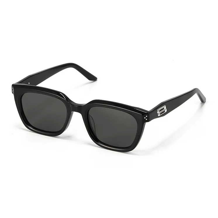PLASTIC BRAIN Plate Frame Square Sunglasses Unisex White-0